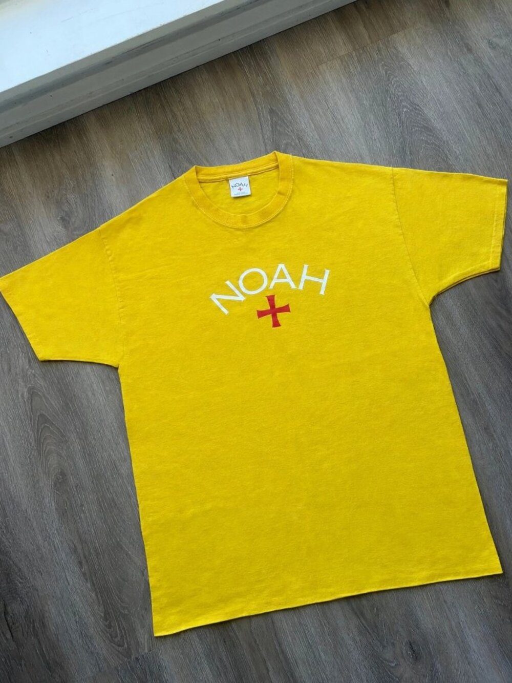 Noah NYC Core Logo T-Shirt Yellow